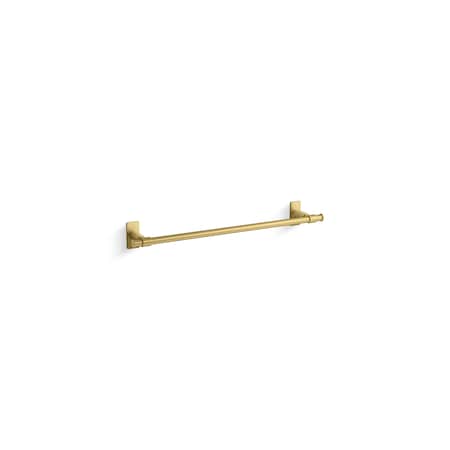 Kohler 18 in. Towel Bar in Vibrant Brushed Moderne Brass 35925-2MB